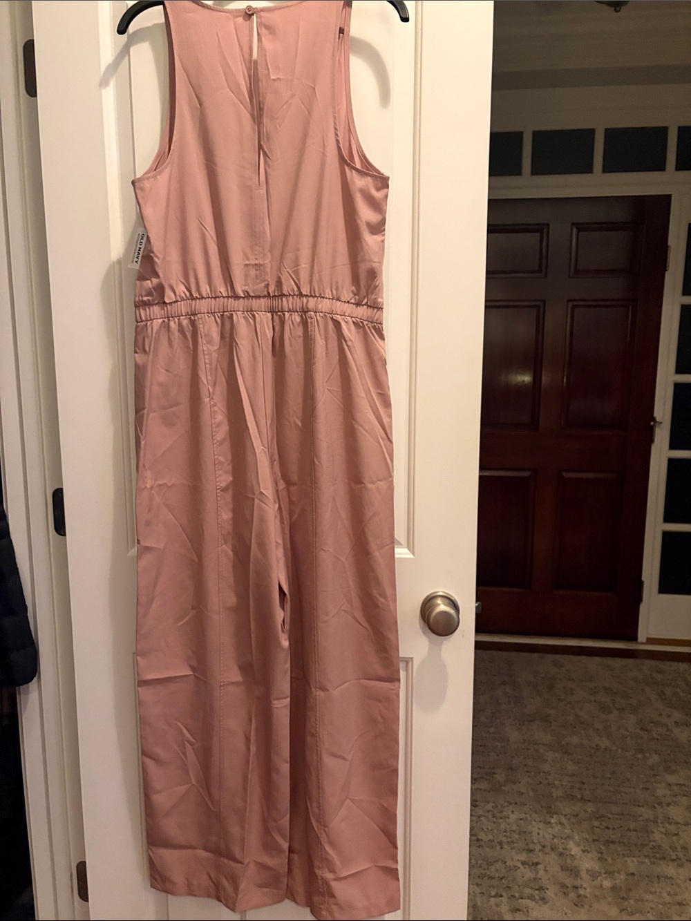 Two Old Navy Stretch Tech Jumpsuits, Sage green, light pink, size M, NWT - Picture 10 of 10